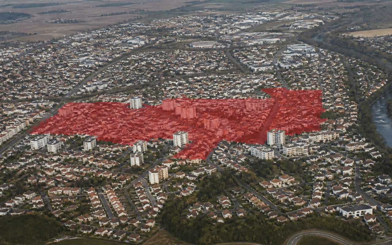 carte ville Mont-de-Marsan zones rouges quartiers signalés