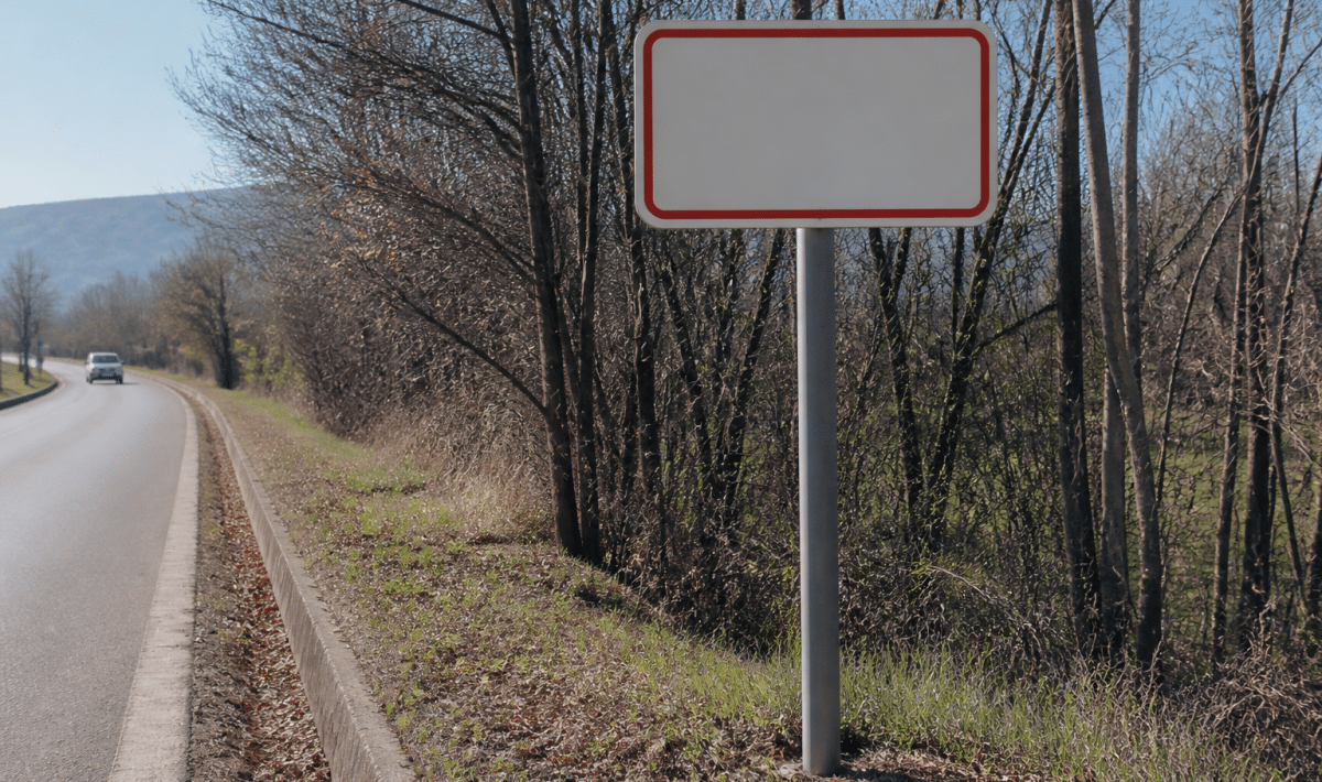 Panneau entree ville Gap affichant population habitants nombre